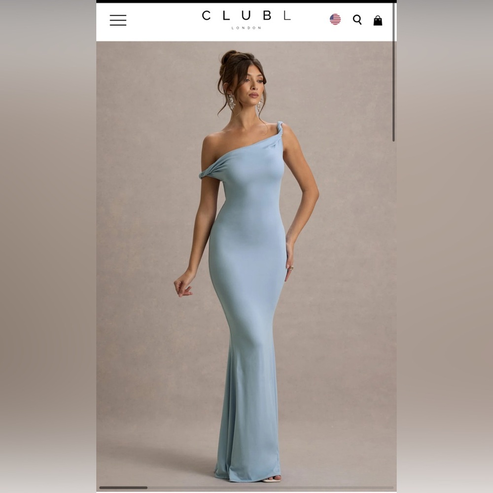 Club L Powder Blue Maxi Dress